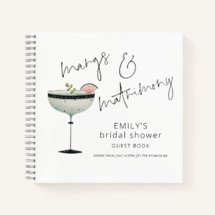 Cuaderno Margs Matrimony Margarita Bridal Shower Guest Book