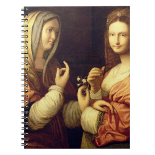 Cuaderno Maria y Martha (aceite en el panel)