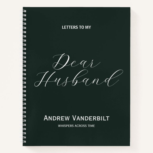 Cuaderno Marido en el Heaven Memorial Journal (Anverso)