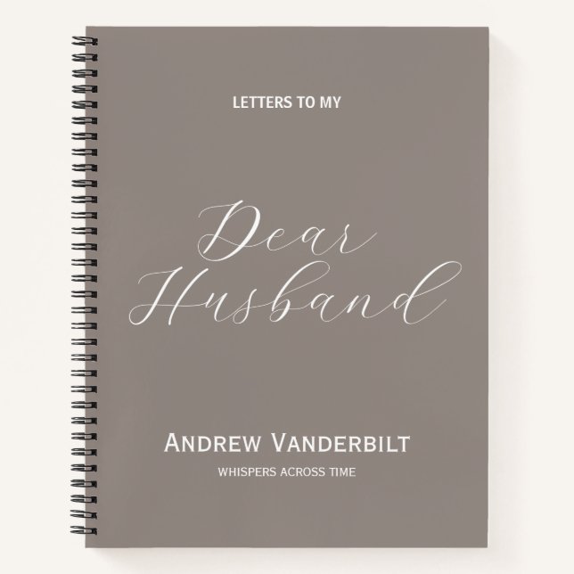 Cuaderno Marido en el Heaven Memorial Journal (Anverso)