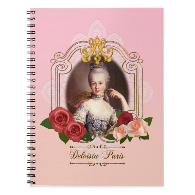 Cuaderno Marie Antoinette肖像ノートブック・ピンク (Frente)