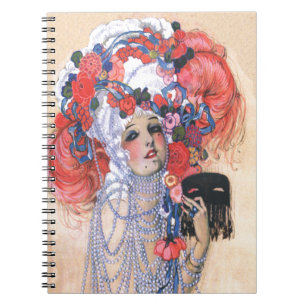 Cuaderno Marie Antoinette Chica Costume cuentas Feathers De