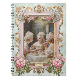 Cuaderno Marie Antoinette,French,Paris,tea,cake,rose ノート