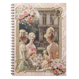 Cuaderno Marie Antoinette,French,Paris,tea,cake,roses メモ帳