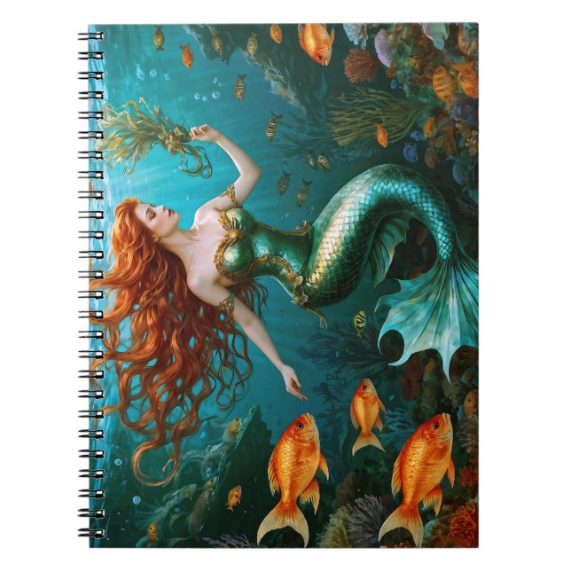 Cuaderno "Marielle" - Hermosa sirena bailarina (Frente)