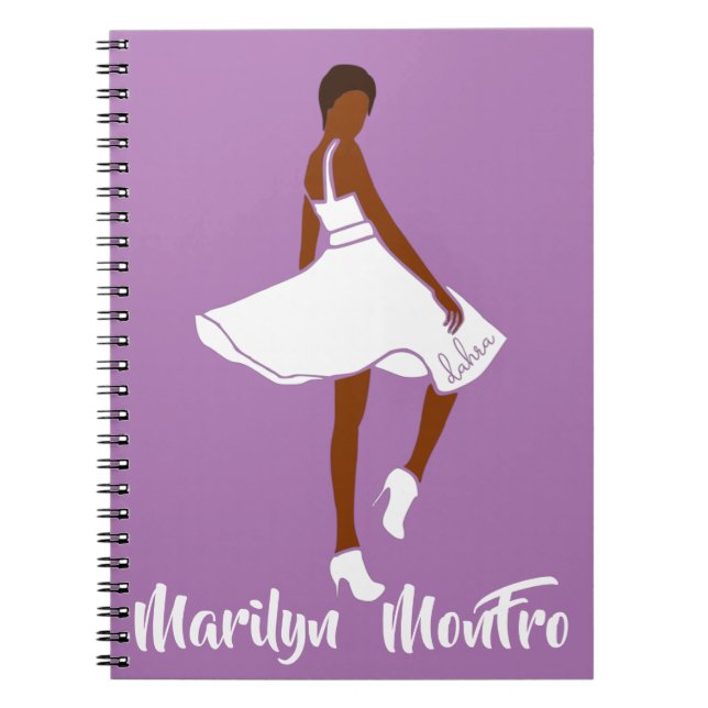 Cuaderno Marilyn MonFRO AFRoCA Afro África Mujer negra (Frente)