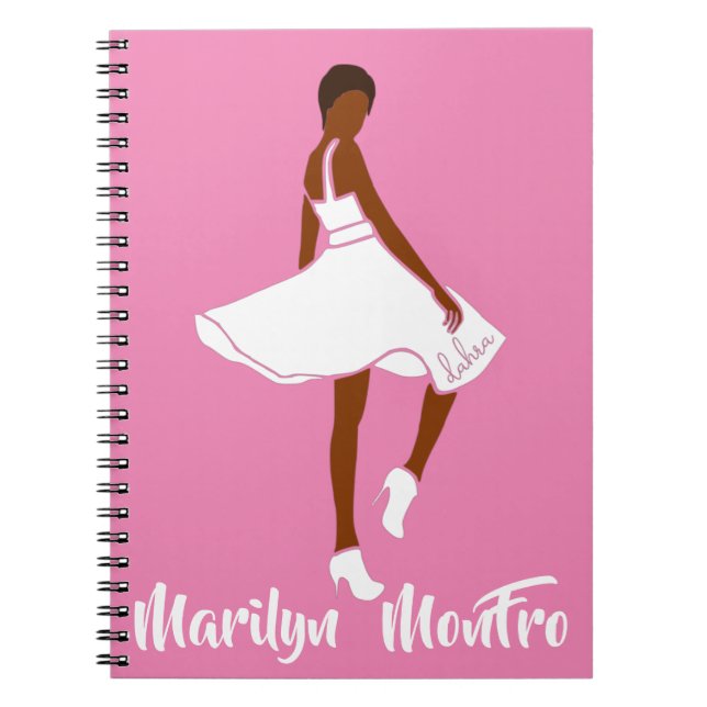 Cuaderno Marilyn MonFRO AFRoCA Afro África Mujer negra (Frente)