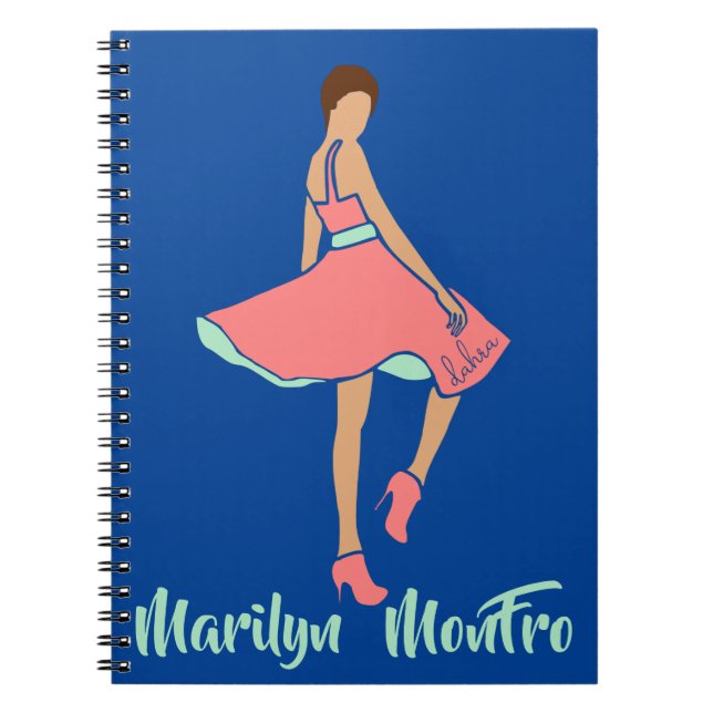 Cuaderno Marilyn MonFRO AFRoCA Afro África Mujer negra (Frente)