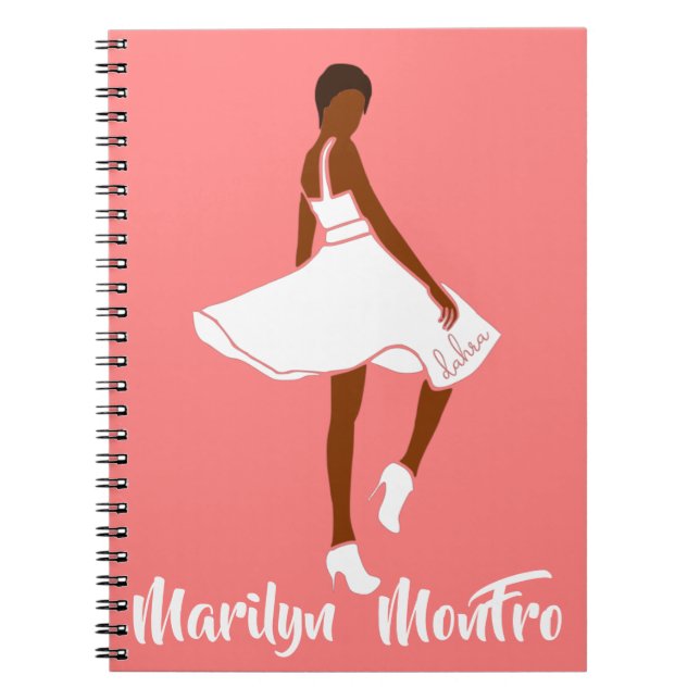 Cuaderno Marilyn MonFRO AFRoCA Afro África Mujer negra (Frente)