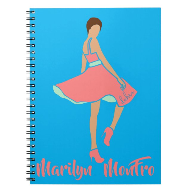 Cuaderno Marilyn MonFRO AFRoCA Afro África Mujer negra (Frente)