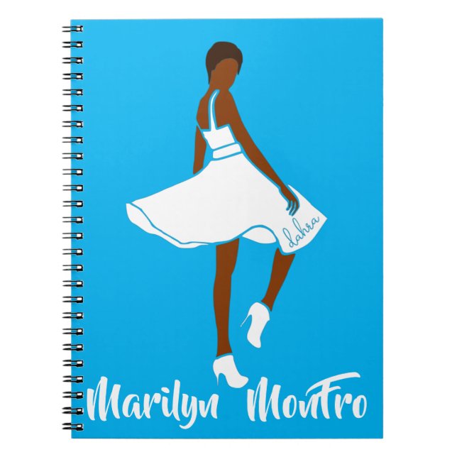 Cuaderno Marilyn MonFRO AFRoCA Afro África Mujer negra (Frente)