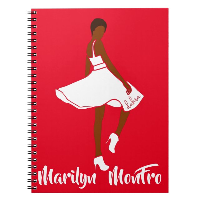 Cuaderno Marilyn MonFRO AFRoCA Afro África Mujer negra (Frente)