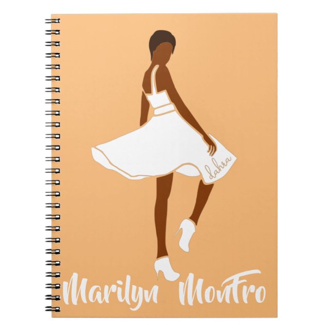 Cuaderno Marilyn MonFRO AFRoCA Afro África Mujer negra (Frente)