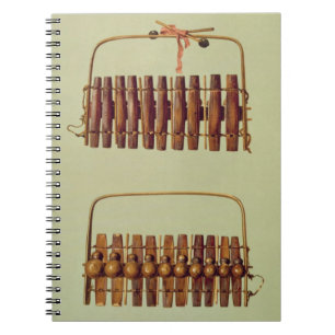 Cuaderno Marimba, frente y visiónes traseras, surafricanos,