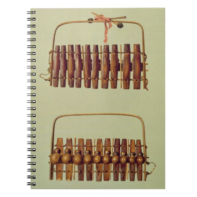 Cuaderno Marimba, frente y visiónes traseras, surafricanos, (Frente)