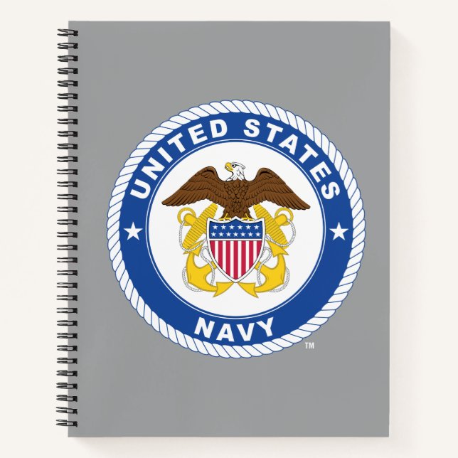 Cuaderno Marina de Estados Unidos | Oficial Escudo (Anverso)