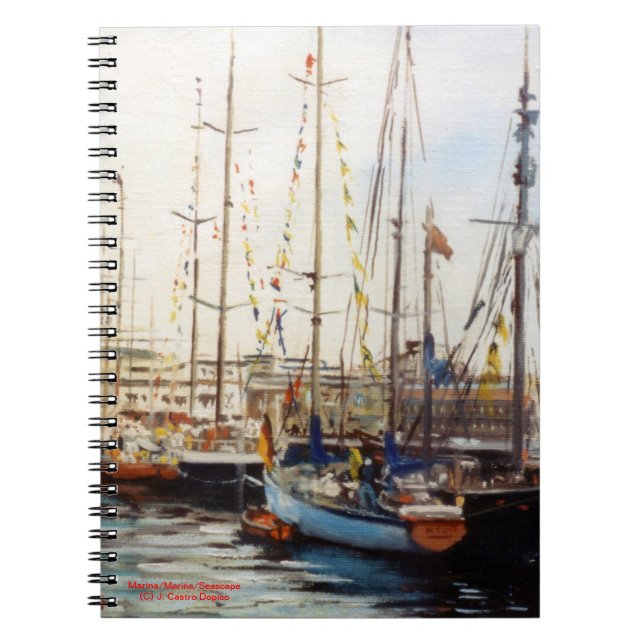 Cuaderno Marina/Mariña/Capa Marítima (Frente)