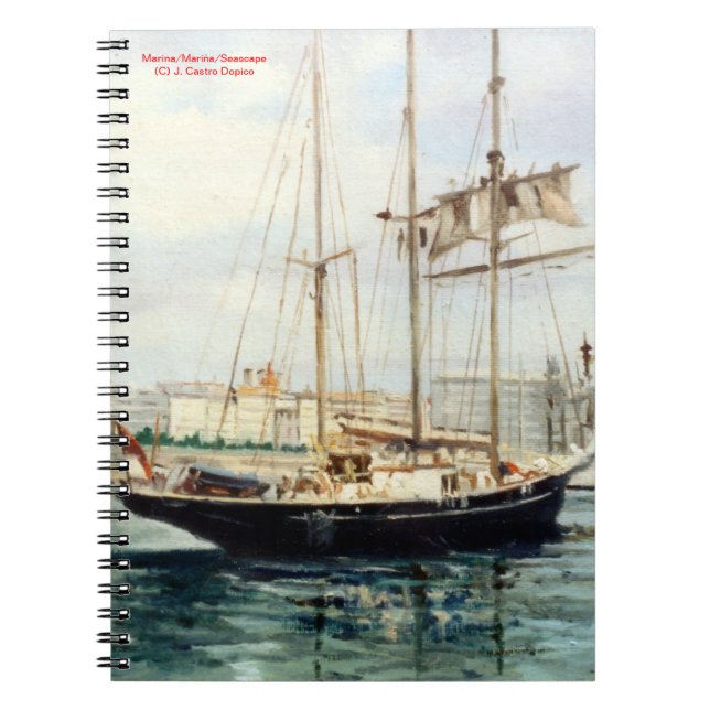 Cuaderno Marina/Mariña/Capa Marítima (Frente)