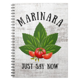 Cuaderno Marinara: Ahora Italia Basil deja tomates