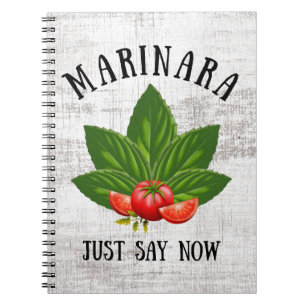 Cuaderno Marinara: Ahora Italia Basil deja tomates