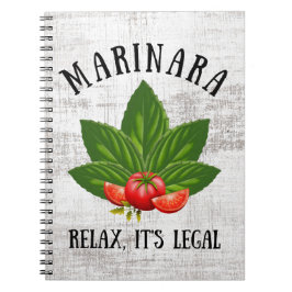 Cuaderno Marinara Relax es Humor de comida de tomate básico