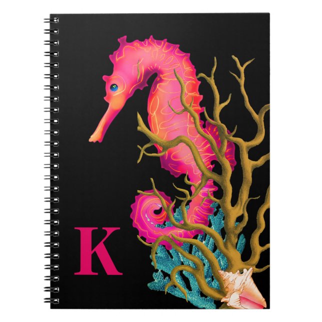 Cuaderno Marine Seahorse Pink Moda (Frente)