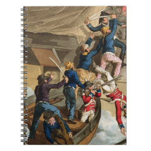 Cuaderno Marineros británicos que suben a un buque de