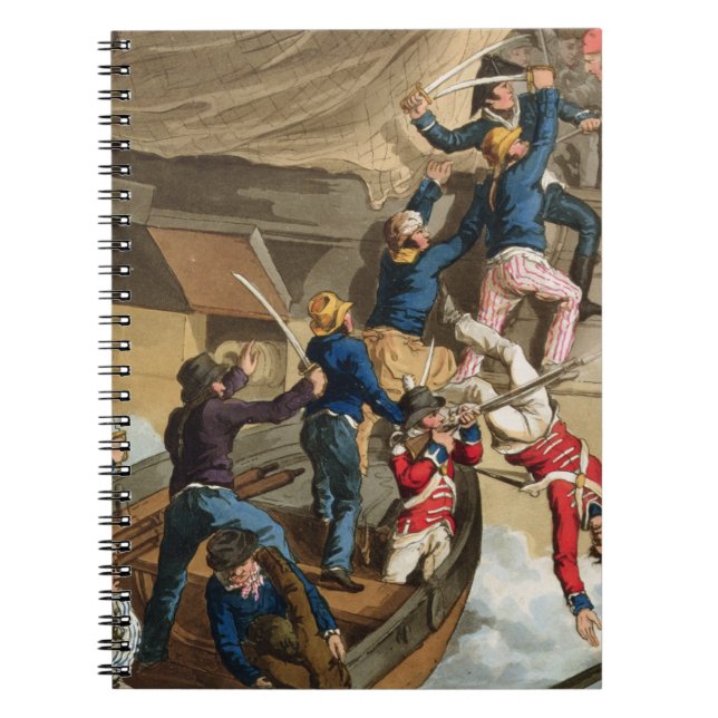 Cuaderno Marineros británicos que suben a un buque de (Frente)