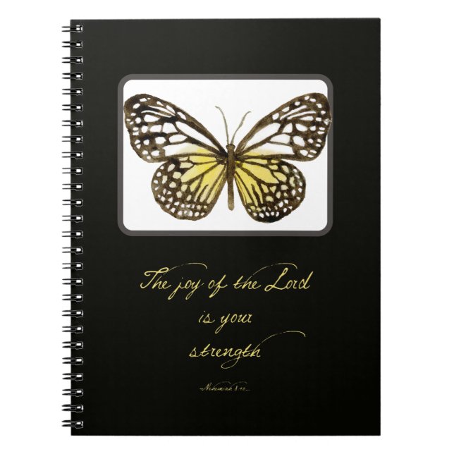 Cuaderno Mariposa acuarela del diario de guiones (Frente)