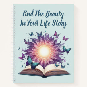 Cuaderno Mariposa acuarela Inspiradora personalizada