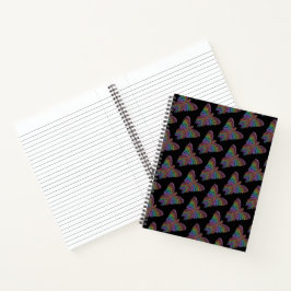 Cuaderno Mariposa arcoiris (negro) - portátil