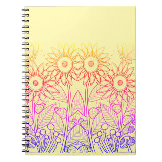 Cuaderno Mariposa Arcoiris Ombre y Ladybugs
