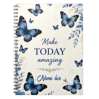Cuaderno Mariposa Azul