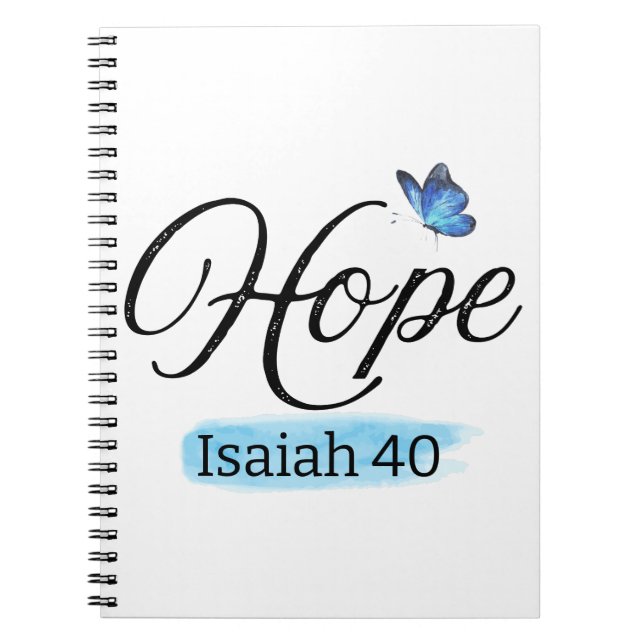 Cuaderno Mariposa Azul Esperanza (Frente)