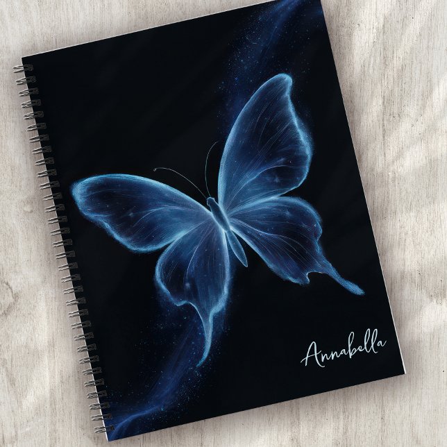 Cuaderno Mariposa azul monograma (Subido por el creador)