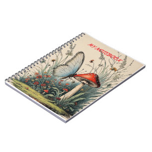 Cuaderno Mariposa Bajo la Flor