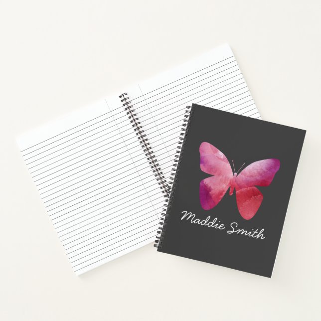Cuaderno Mariposa capilar rosa (Interior)