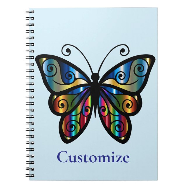 Cuaderno Mariposa Colorida Thunder_Cove (Frente)