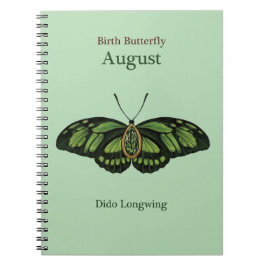 Cuaderno Mariposa de Birth Gemstone (agosto) - Dido Longwin