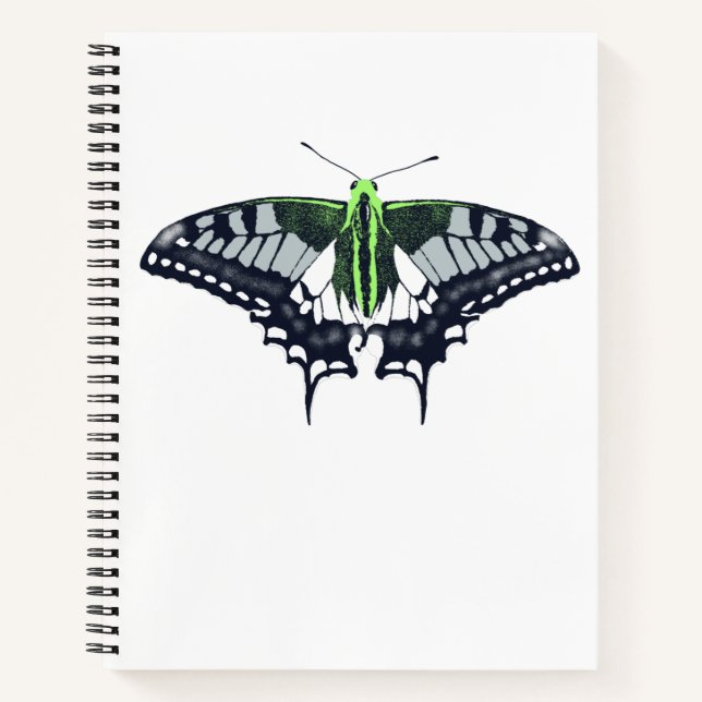 Cuaderno Mariposa de cola de cerda con bandera de género (Anverso)