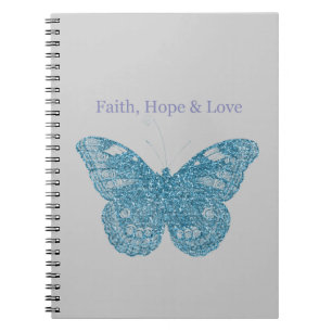 Cuaderno Mariposa de Fe, Esperanza, Amor