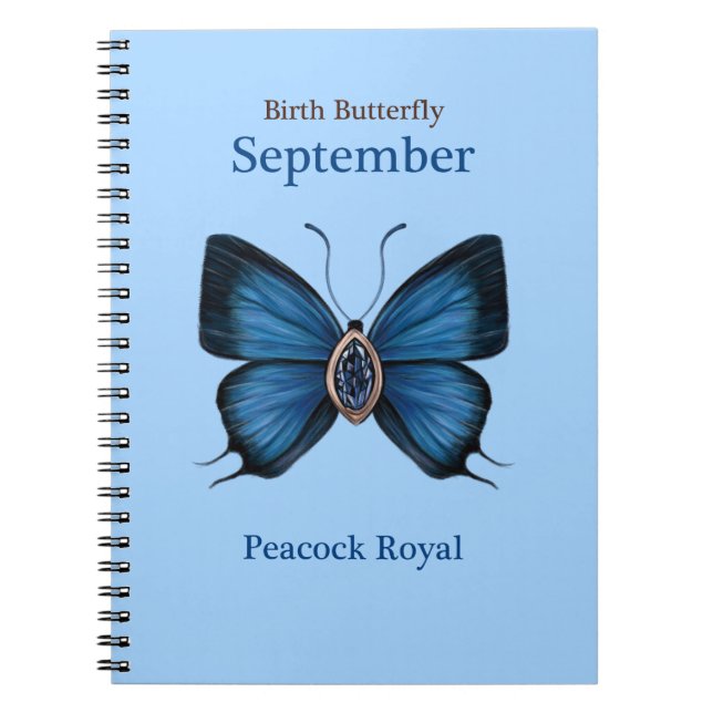 Cuaderno Mariposa de Gemstone Birmano de Septiembre - Peaco (Frente)