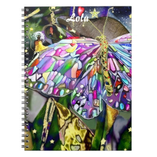Cuaderno Mariposa de Hoja Dorada