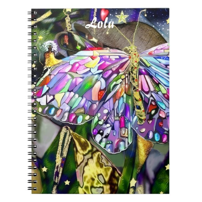 Cuaderno Mariposa de Hoja Dorada (Frente)