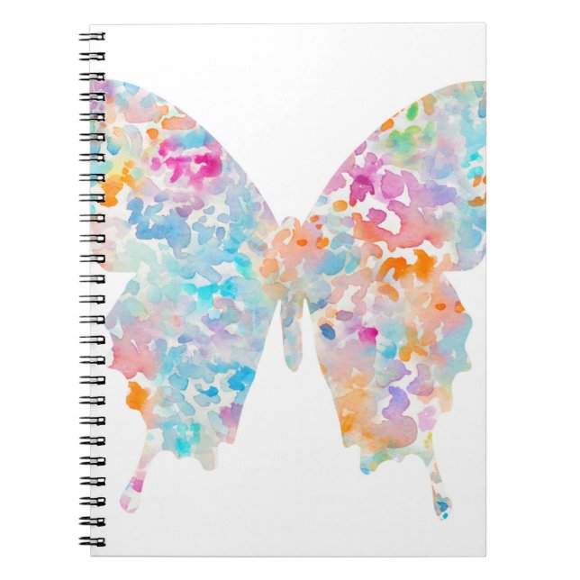 Cuaderno Mariposa de la acuarela del arco iris (Frente)
