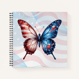Cuaderno Mariposa de la bandera americana