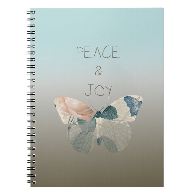 Cuaderno Mariposa de paz y alegría (Frente)