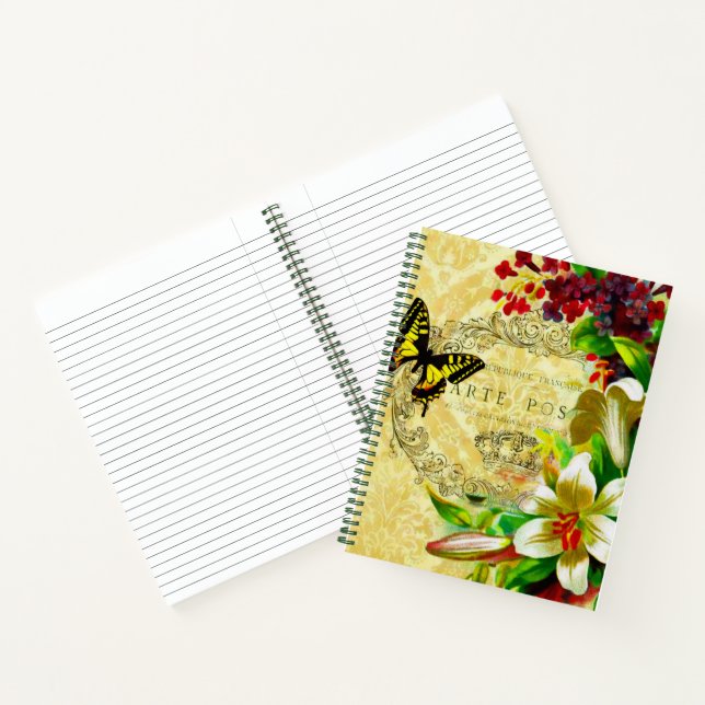 Cuaderno Mariposa de postal (Interior)