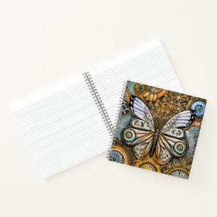 Cuaderno Mariposa de Steampunk