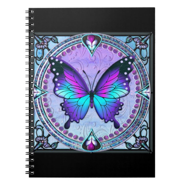 Cuaderno Mariposa de sublimación con fondo (Frente)